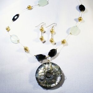 Handmade Glass and Stone Set